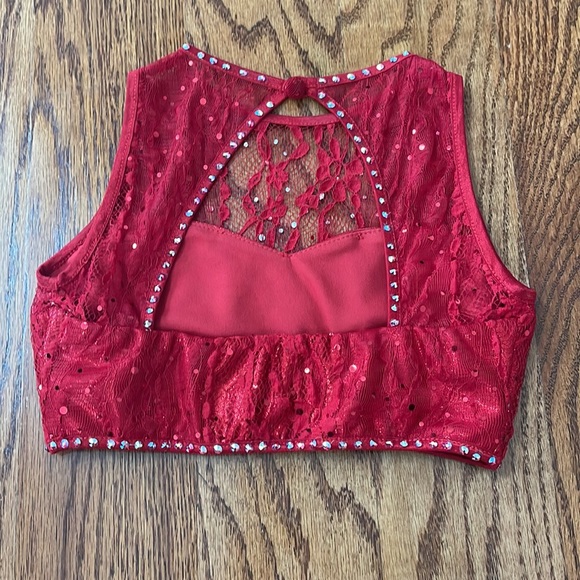 Custom Hollywood Babe/Broadway Babe Red Lyrical Dance Costume - Picture 8 of 10